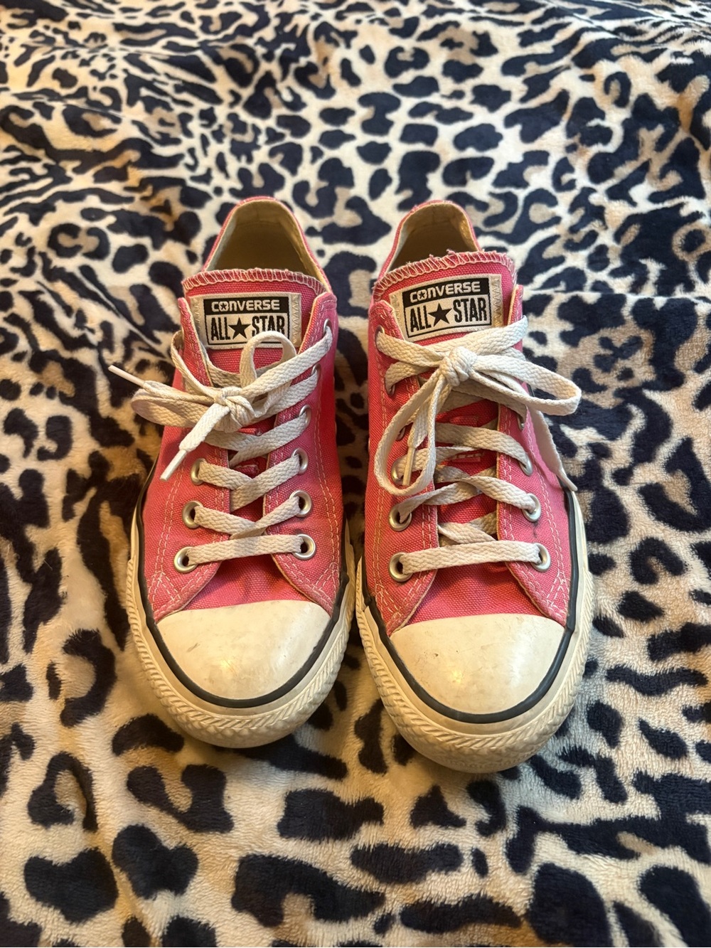 Converse Pink Low Top Canvas Sneakers
